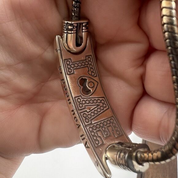 BRIGHTON All You Need is LOVE Charm Bracelet, With Charms And Extender 7-8 Inch - Picture 6 of 14